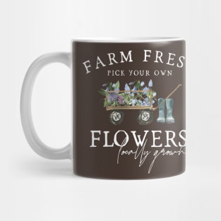 Farm Fresh Flowers Cottagecore Mug